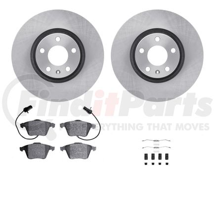 Dynamic Friction Company 6612-73188 Rotors with 5000 Euro Ceramic Brake Pads includes Hardware