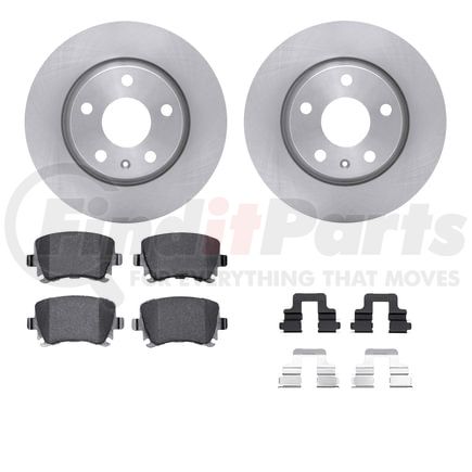 Dynamic Friction Company 6612-73201 Rotors with 5000 Euro Ceramic Brake Pads includes Hardware