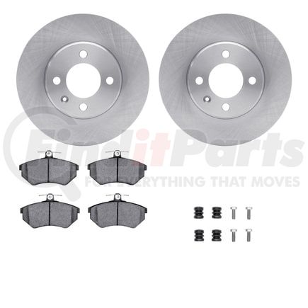 Dynamic Friction Company 6612-74029 Rotors with 5000 Euro Ceramic Brake Pads includes Hardware