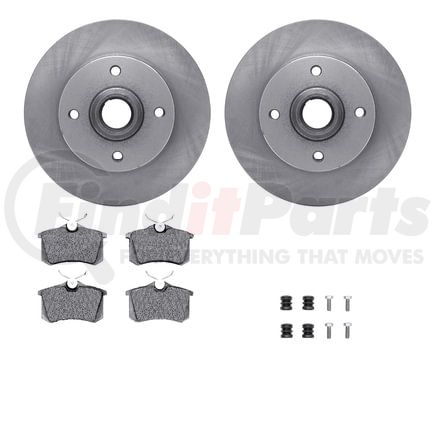 Dynamic Friction Company 6612-74022 Rotors with 5000 Euro Ceramic Brake Pads includes Hardware