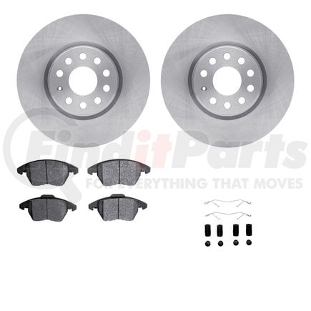 Dynamic Friction Company 6612-74212 Rotors with 5000 Euro Ceramic Brake Pads includes Hardware