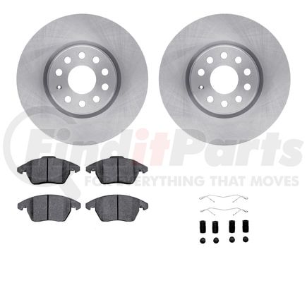 Dynamic Friction Company 6612-74213 Rotors with 5000 Euro Ceramic Brake Pads includes Hardware