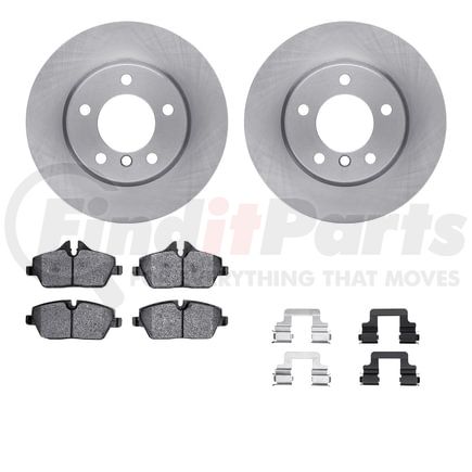 Dynamic Friction Company 6612-92011 Rotors with 5000 Euro Ceramic Brake Pads includes Hardware