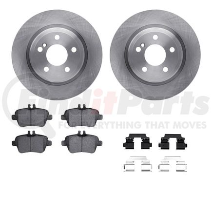 Dynamic Friction Company 6512-63469 Brake Rotor with 5000 Brake Pads and Hardware Kit
