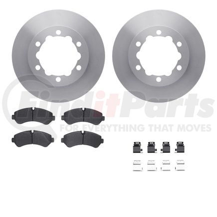 Dynamic Friction Company 6512-63499 Rotors with 5000 Advanced Brake Pads includes Hardware