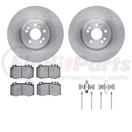 Dynamic Friction Company 6512-63497 Brake Rotor with 5000 Brake Pads and Hardware Kit