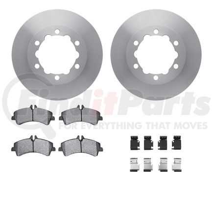 Dynamic Friction Company 6512-63538 Brake Rotor with 5000 Brake Pads and Hardware Kit