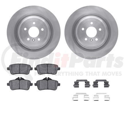 Dynamic Friction Company 6512-63569 Brake Rotor with 5000 Brake Pads and Hardware Kit