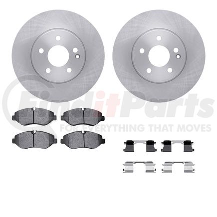 Dynamic Friction Company 6512-63575 Brake Rotor with 5000 Brake Pads and Hardware Kit