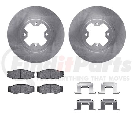 Dynamic Friction Company 6512-67136 Brake Rotor with 5000 Brake Pads and Hardware Kit