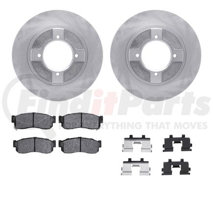 Dynamic Friction Company 6512-67176 Brake Rotor with 5000 Brake Pads and Hardware Kit