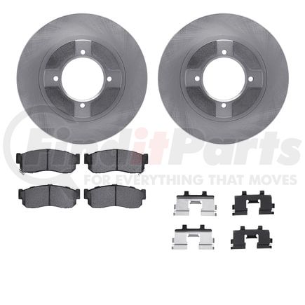Dynamic Friction Company 6512-67175 Brake Rotor with 5000 Brake Pads and Hardware Kit