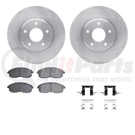 Dynamic Friction Company 6512-67335 Brake Rotor with 5000 Brake Pads and Hardware Kit