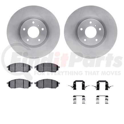 Dynamic Friction Company 6512-67345 Brake Rotor with 5000 Brake Pads and Hardware Kit