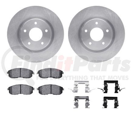 Dynamic Friction Company 6512-67391 Brake Rotor with 5000 Brake Pads and Hardware Kit