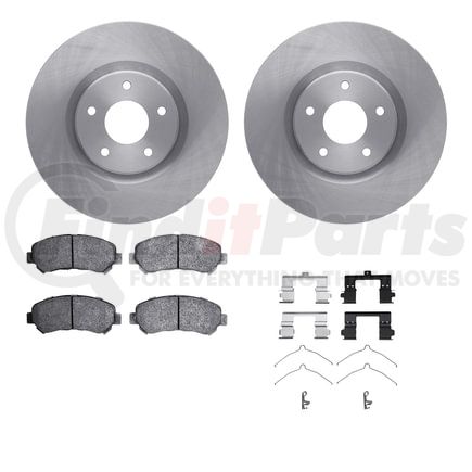 Dynamic Friction Company 6512-67403 Brake Rotor with 5000 Brake Pads and Hardware Kit