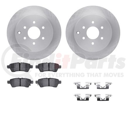 Dynamic Friction Company 6512-67480 Brake Rotor with 5000 Brake Pads and Hardware Kit
