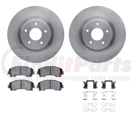 Dynamic Friction Company 6512-67529 Brake Rotor with 5000 Brake Pads and Hardware Kit