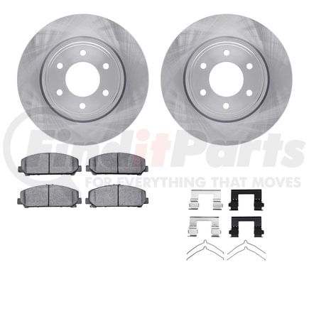 Dynamic Friction Company 6512-68077 Brake Rotor with 5000 Brake Pads and Hardware Kit