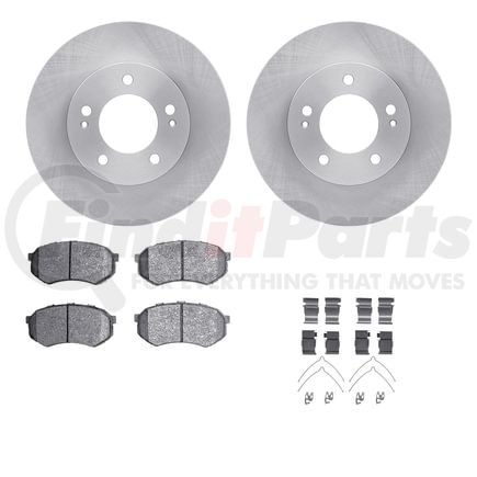Dynamic Friction Company 6512-72071 Brake Rotor with 5000 Brake Pads and Hardware Kit