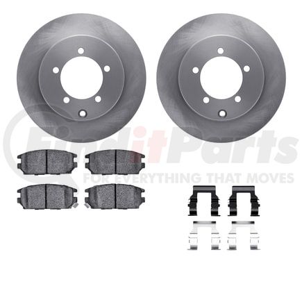 Dynamic Friction Company 6512-72116 Brake Rotor with 5000 Brake Pads and Hardware Kit