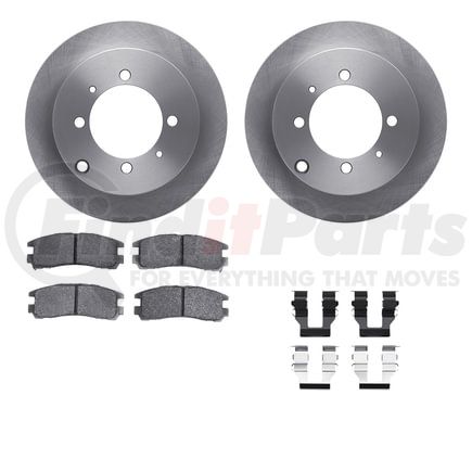 Dynamic Friction Company 6512-72131 Brake Rotor with 5000 Brake Pads and Hardware Kit