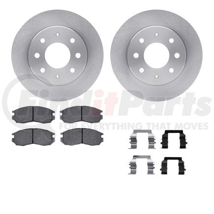 Dynamic Friction Company 6512-72140 Brake Rotor with 5000 Brake Pads and Hardware Kit