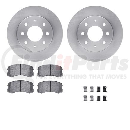 Dynamic Friction Company 6512-72146 Brake Rotor with 5000 Brake Pads and Hardware Kit