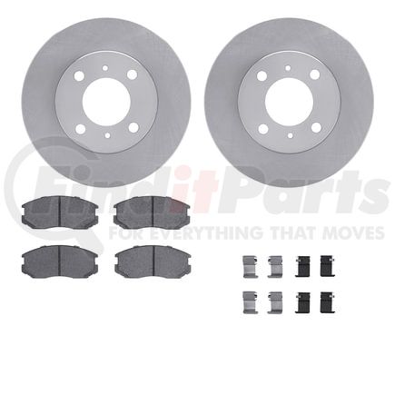 Dynamic Friction Company 6512-72167 Brake Rotor with 5000 Brake Pads and Hardware Kit