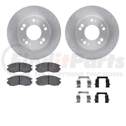 Dynamic Friction Company 6512-72164 Brake Rotor with 5000 Brake Pads and Hardware Kit