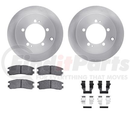 Dynamic Friction Company 6512-72179 Brake Rotor with 5000 Brake Pads and Hardware Kit