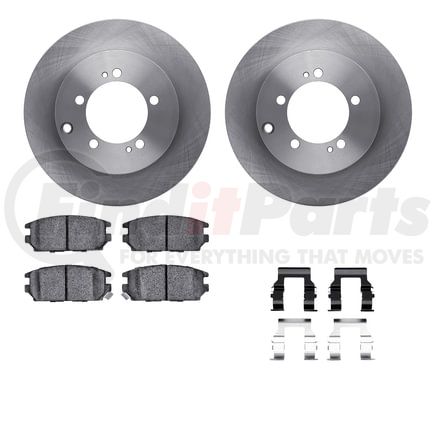 Dynamic Friction Company 6512-72191 Brake Rotor with 5000 Brake Pads and Hardware Kit