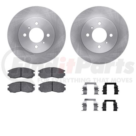 Dynamic Friction Company 6512-72200 Brake Rotor with 5000 Brake Pads and Hardware Kit