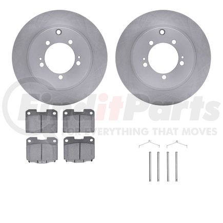 Dynamic Friction Company 6512-72195 Brake Rotor with 5000 Brake Pads and Hardware Kit