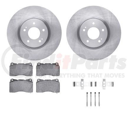 Dynamic Friction Company 6512-72215 Brake Rotor with 5000 Brake Pads and Hardware Kit