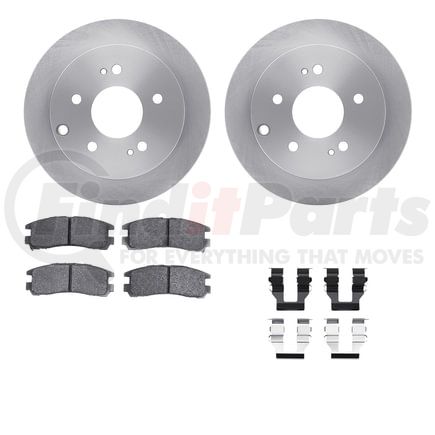 Dynamic Friction Company 6512-72233 Brake Rotor with 5000 Brake Pads and Hardware Kit