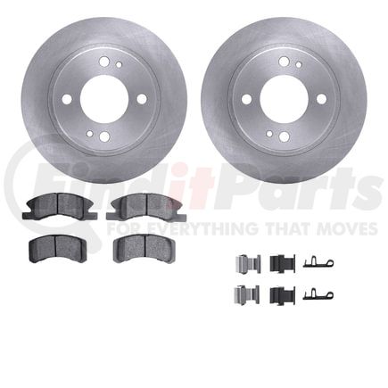 Dynamic Friction Company 6512-72260 Brake Rotor with 5000 Brake Pads and Hardware Kit