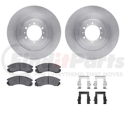 Dynamic Friction Company 6512-72284 Brake Rotor with 5000 Brake Pads and Hardware Kit