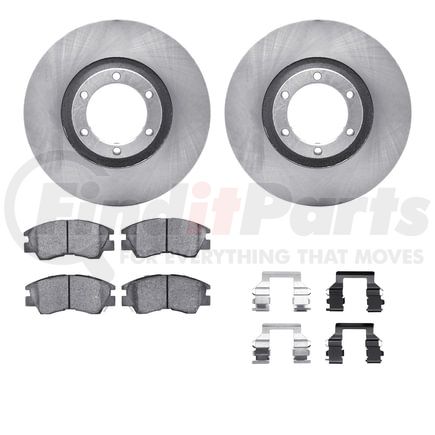 Dynamic Friction Company 6512-72275 Brake Rotor with 5000 Brake Pads and Hardware Kit