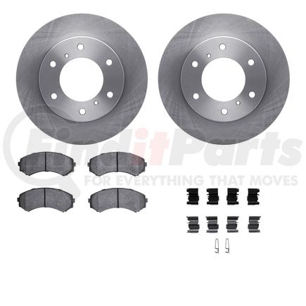 Dynamic Friction Company 6512-72290 Brake Rotor with 5000 Brake Pads and Hardware Kit