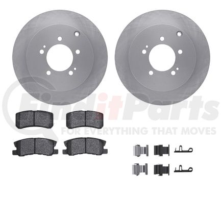Dynamic Friction Company 6512-72305 Brake Rotor with 5000 Brake Pads and Hardware Kit