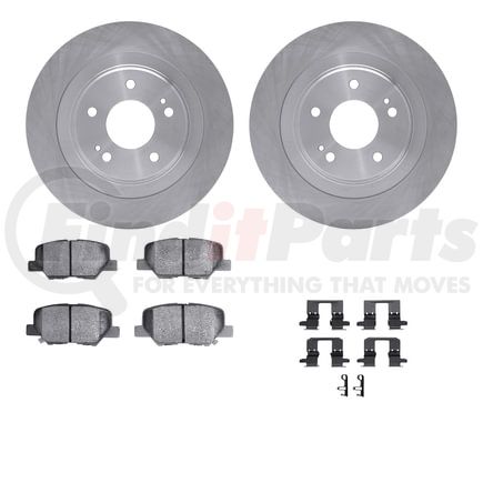 Dynamic Friction Company 6512-72308 Brake Rotor with 5000 Brake Pads and Hardware Kit