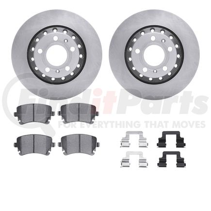Dynamic Friction Company 6512-73276 Brake Rotor with 5000 Brake Pads and Hardware Kit