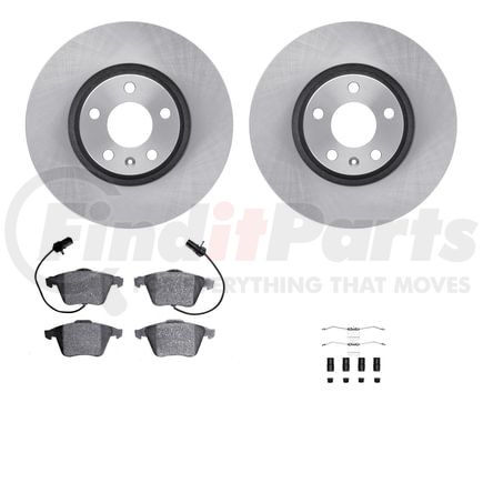 Dynamic Friction Company 6512-73316 Brake Rotor with 5000 Brake Pads and Hardware Kit
