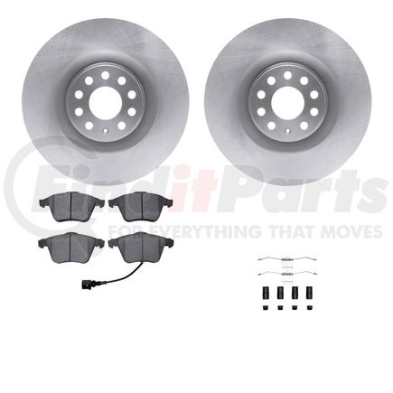 Dynamic Friction Company 6512-74326 Brake Rotor with 5000 Brake Pads and Hardware Kit