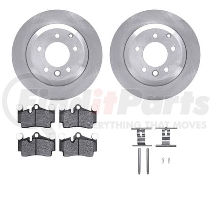 Dynamic Friction Company 6512-74427 Brake Rotor with 5000 Brake Pads and Hardware Kit