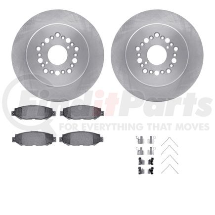Dynamic Friction Company 6512-75061 Brake Rotor with 5000 Brake Pads and Hardware Kit