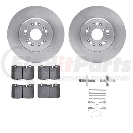 Dynamic Friction Company 6512-75070 Brake Rotor with 5000 Brake Pads and Hardware Kit
