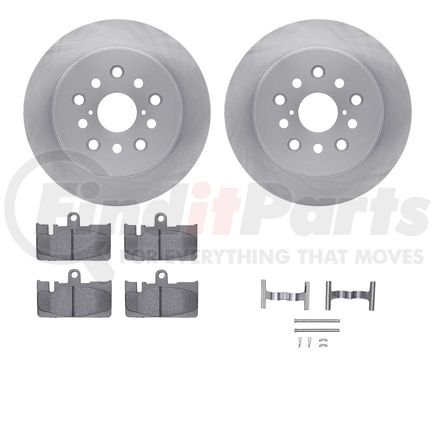Dynamic Friction Company 6512-75076 Brake Rotor with 5000 Brake Pads and Hardware Kit
