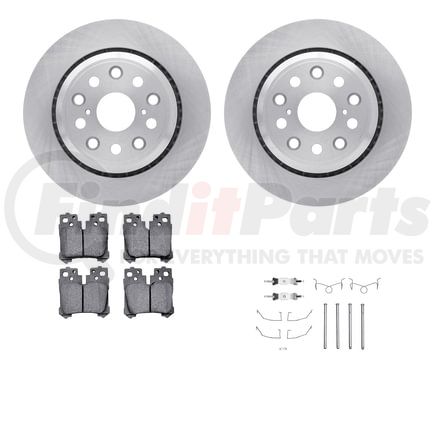 Dynamic Friction Company 6512-75102 Brake Rotor with 5000 Brake Pads and Hardware Kit